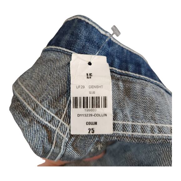 Carmar Collin Medium Wash Distressed Hi-rise Denim Cutoff Shorts Women's 25 NWT - Picture 6 of 6